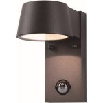 D'Lite Wandleuchte Lira Schwarz 7W 600lm 830 Warmweiß | IP54 - Bewegungssensor