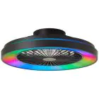 Brilliant Mazzaro Ventilator Plastik Schwarz 36W 4700lm - 830-865 CCT+RGB | 485mm - Fernsteuerung Dimmbar