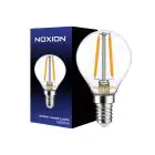 Noxion Lucent Lustre LED E14 Kugel Fadenlampe Klar 2.5W 250lm – Dimmbar - Ersatz für 25W