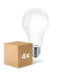 Mehrfachpackung 4x Philips Classic LED Glühbirne E27 Birne Matt 17.5W 2452lm - 827 Extra Warmweiß | Ersatz Für 150W